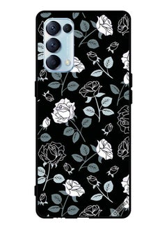 Covernex Protective Case Cover For Oppo Reno5 Pro 5G B&w Floral Pattern  - Image 1