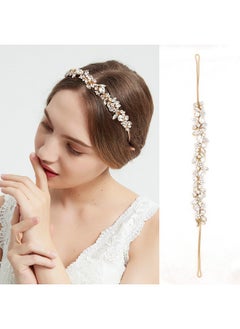 Oriamour Crystal Wedding Headbands Handmade Bridal Headpieces For Bride Flower Girl Wedding Hair Accessories For Bridesmaids Prom Party (Gold)  - Image 3