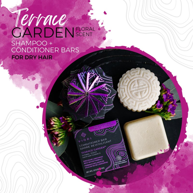 Viori Terrace Garden Conditioner Bar Made with Rice Water - Handcrafted All Natural Organic Conditioner - Image 2