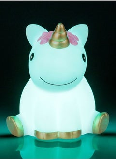 Salla Unicorn Night Light White and Pink with Blinking Colorful Lights 13cm  - Image 3