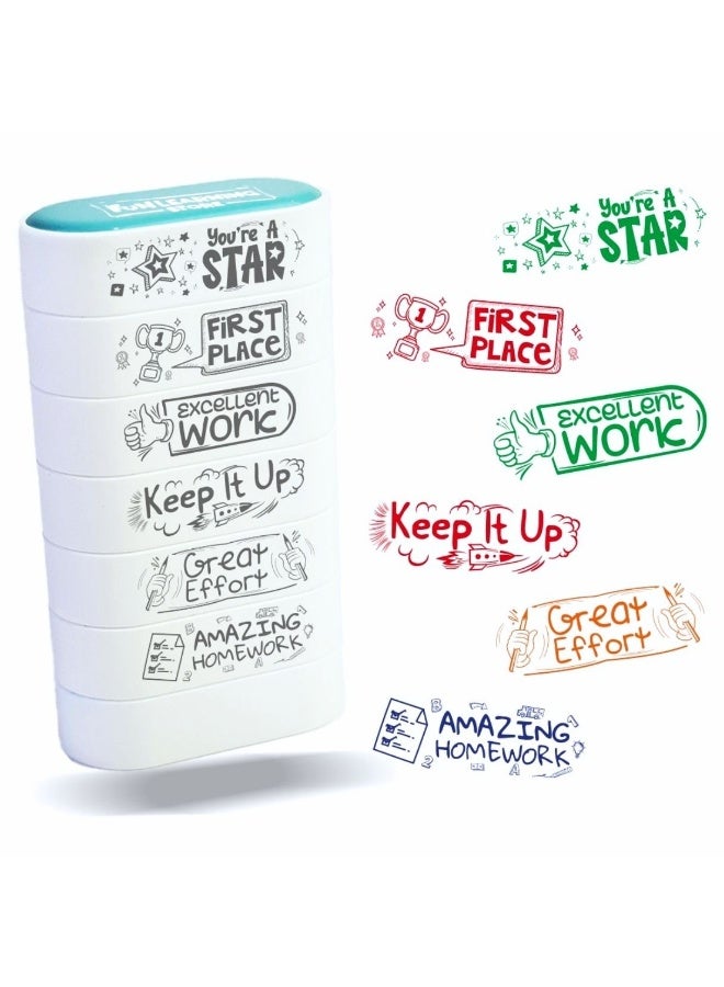 فن ليرنينج ستور طقم أختام تحفيزية للمعلمين | 6 قطع – أقم بيئة تعليمية مشجعة وممتعة - Image 1