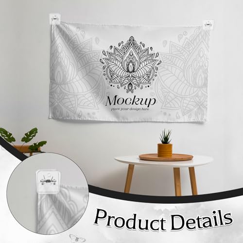 Prudiut 50 Pieces Self Adhesive Clips Tapestry Hangers Wall Clips for Hanging Posters Photos Postcard Clip for Home Office School Decoration - Image 3