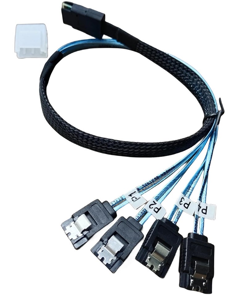 Legacy 8087/36 Pin SFF-8087 to S-ata Mini SAS Breakout Cable SFF8087 to S-ata Mini-SAS to 4X S-ata Breakout Cable 1M 1 year warranty - Image 2