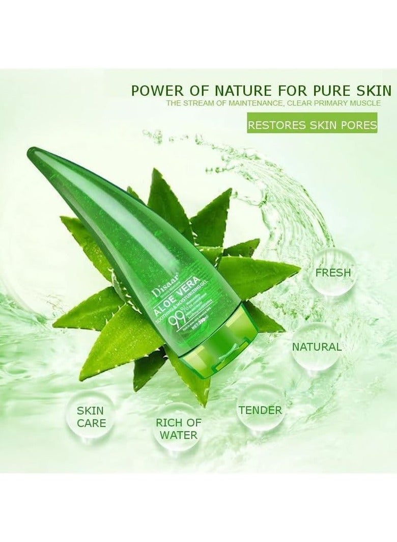 Disaar جل الصبار المهدئ 99% من ديسار بيوتي مرطب عالي 260 مل - Image 4