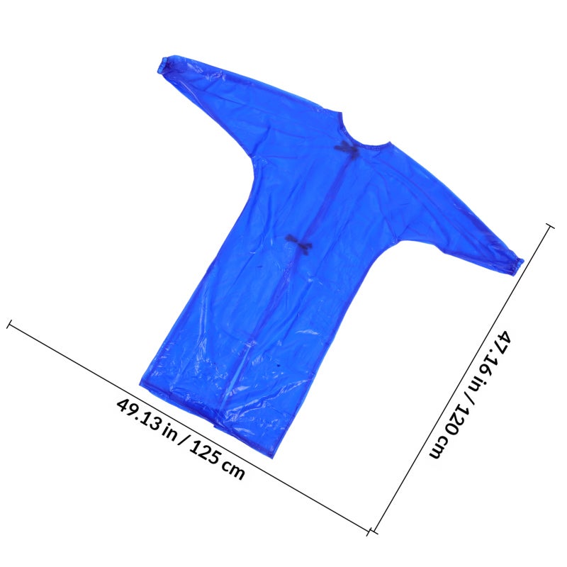 and Oil-Proof -Sleeve Workwear for Men and Women Thick Apron Work Apron Splash-Proof Overalls Apron Working Apron (S) - Image 2