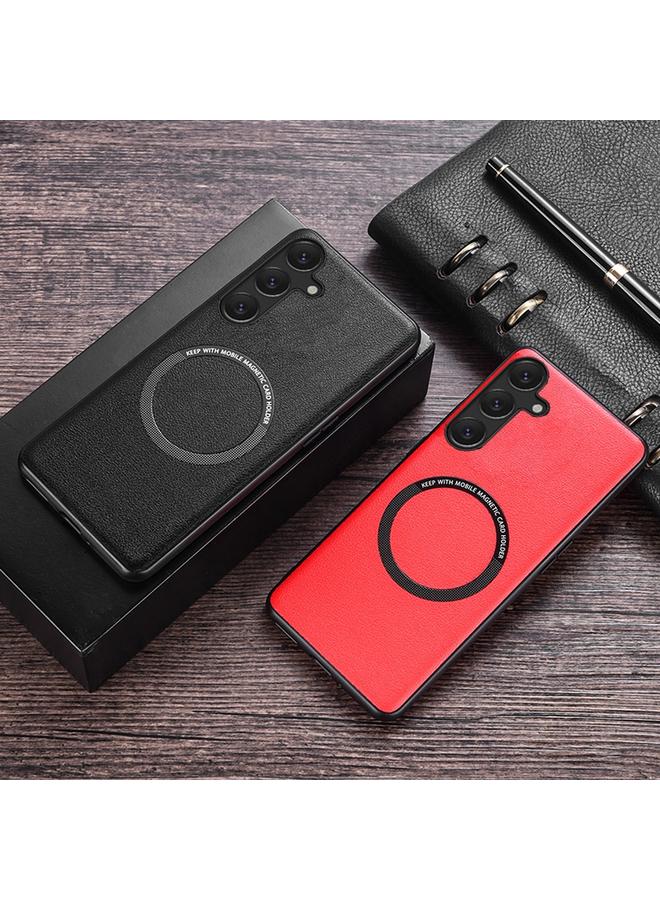 S-TOP Case For Samsung Galaxy A35 MagSafe Magnetic PU Phone Case - Image 3