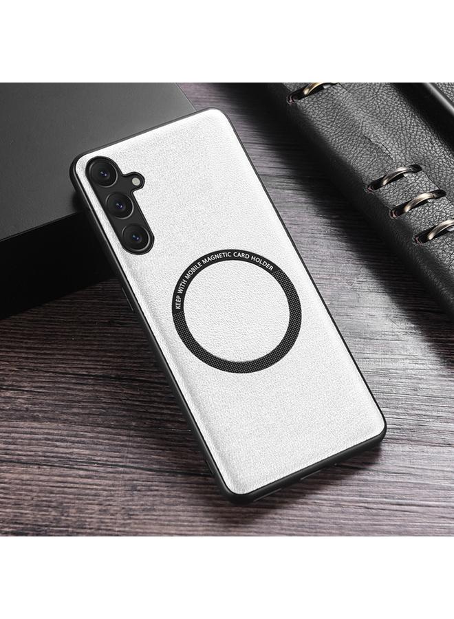 S-TOP Case For Samsung Galaxy A35 MagSafe Magnetic PU Phone Case - Image 1