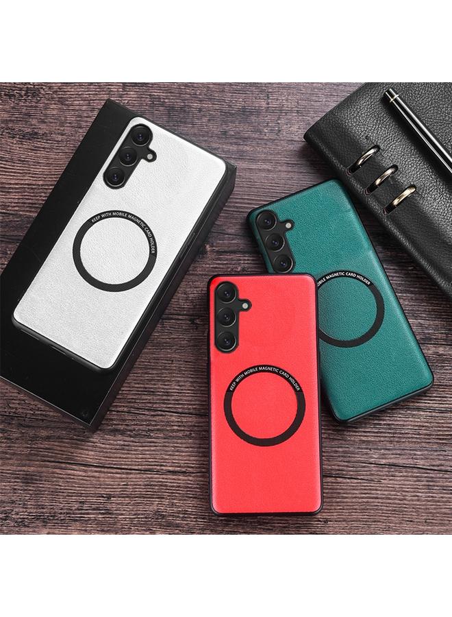 S-TOP Case For Samsung Galaxy A35 MagSafe Magnetic PU Phone Case - Image 2