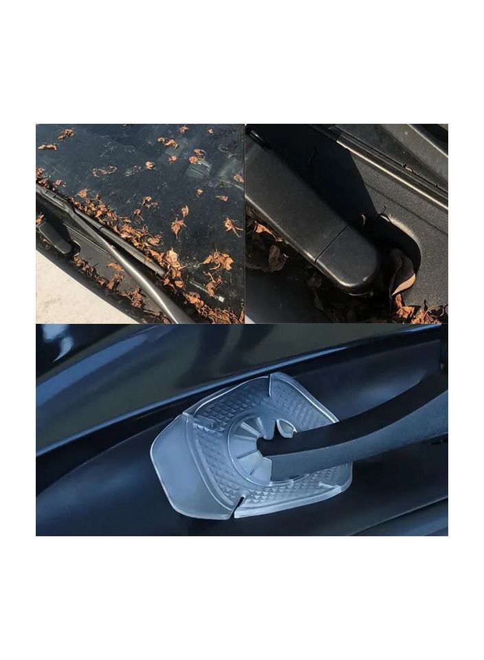 1-Pair Car Windshield Wiper Hole Protective Cover,Wiper Bottom Dustproof Sleeve Protection,Leaves Debris Prevention Cover - Image 2