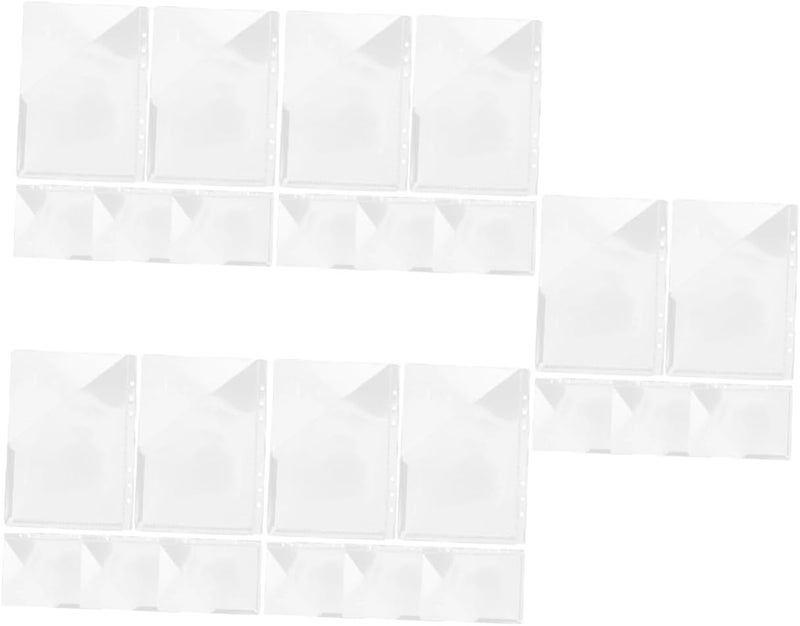 5 Sets Transparent PP File Folders With Inner Pockets Wear Resistant Sleeve Protectors - Image 1