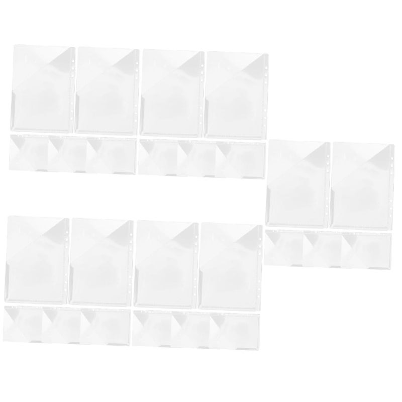 5 Sets Transparent PP File Folders With Inner Pockets Wear Resistant Sleeve Protectors - Image 2