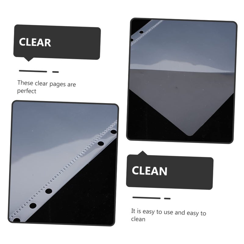 5 Sets Transparent PP File Folders With Inner Pockets Wear Resistant Sleeve Protectors - Image 5