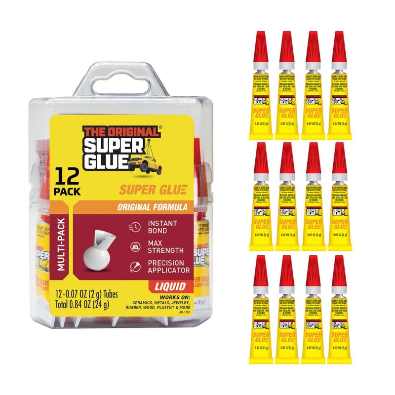 Super Glue 15187 , Clear- pack of 12 - Image 1