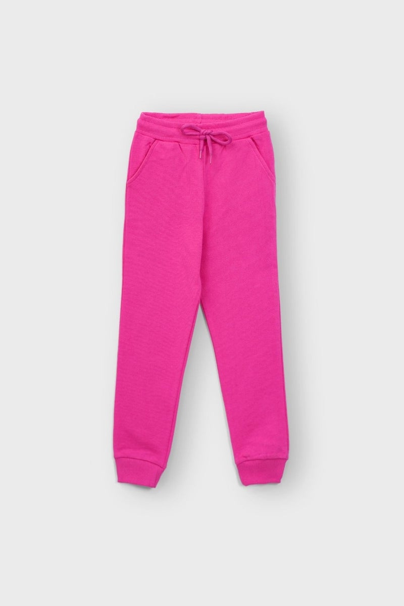 Zuzunga Basic Pink Kids Sweatpants with Pockets - Image 1