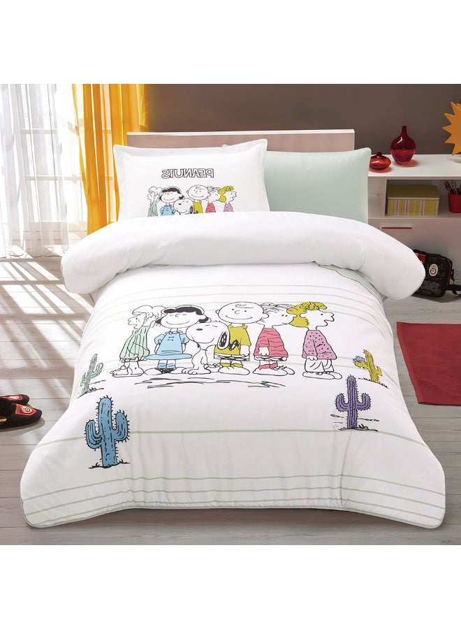 bukhamseen Lioa Soft Kids’ Comforter Set – 4 Pieces, Single Size, Stitched Filling – Lightweight & Cozy - Image 1
