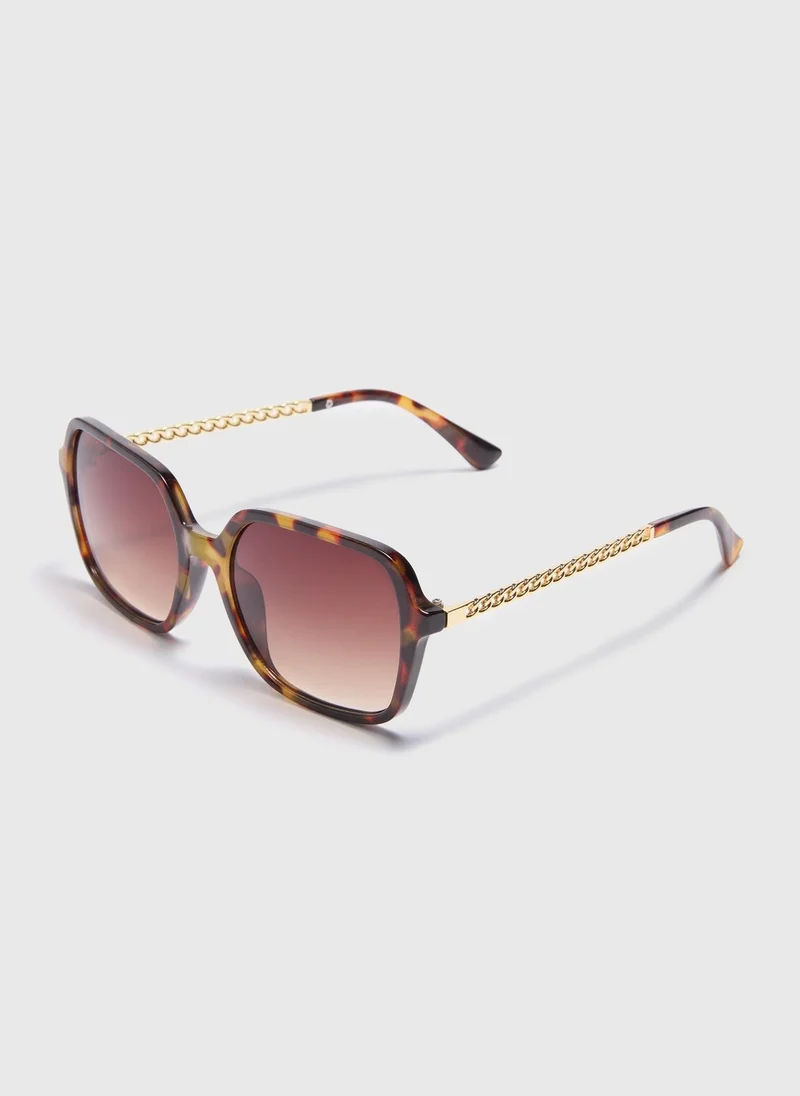 Matalan Brown Square Sunglasses