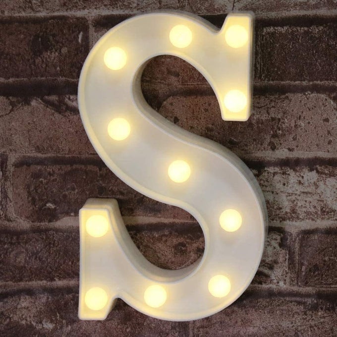 LED MARQUEE LETTER LIGHTS SIGN LIGHT UP ALPHABET LETTER FOR HOME PARTY WEDDING DECORATION S