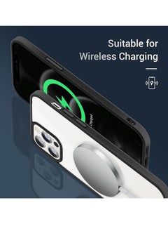 ten.tech Transparent protective cover for mobile phone iPhone 12 Pro Max, anti-shocks and scratches made of polycarbonate and flexible silicone, anti-yellowing by TenTech – Black  - Image 3