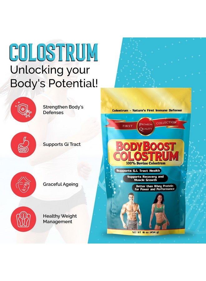 BodyBoost Whole Colostrum, 100% Bovine Colostrum Powder, Immune Booster with Immunoglobulin & Lactoferrin, Grass Fed Colostrum for Gut Health, 16 oz - Image 3