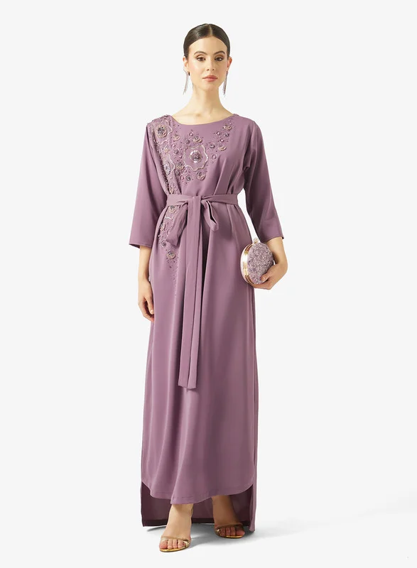 AINA Celestial Floral Beaded Column Jalabiya