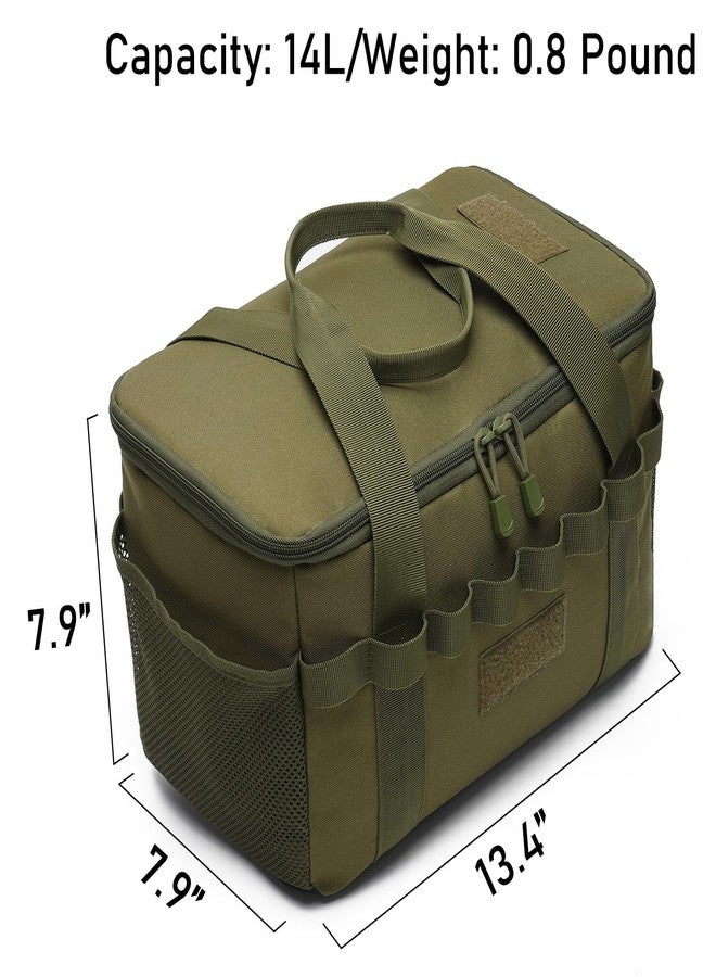 Lemubeane Tactical Camping Storage Bag Utility Tote Bag Trunk Organizer (OD Green) - Image 2