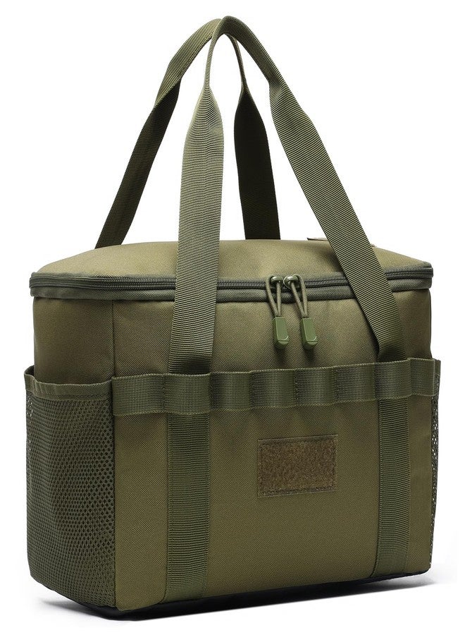 Lemubeane Tactical Camping Storage Bag Utility Tote Bag Trunk Organizer (OD Green) - Image 1