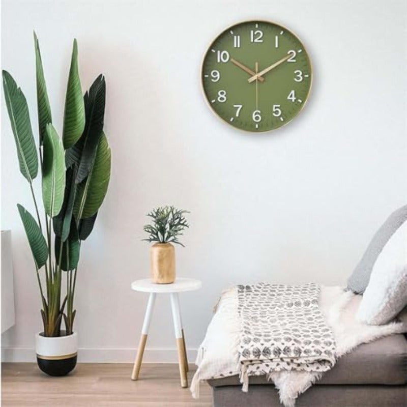 12-Inch Wall Clock Silent Non Ticking Modern Wall Clocks Battery Operated for Living Room Bedroom Kitchen Office Classroom Decor - Image 5