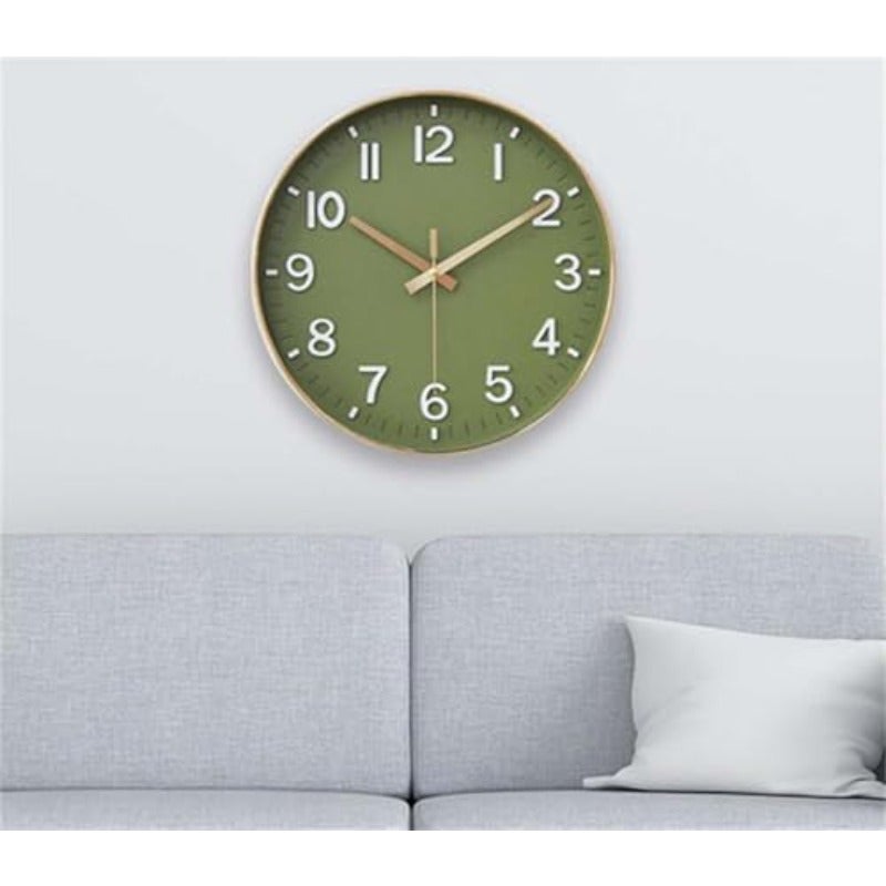 12-Inch Wall Clock Silent Non Ticking Modern Wall Clocks Battery Operated for Living Room Bedroom Kitchen Office Classroom Decor - Image 2