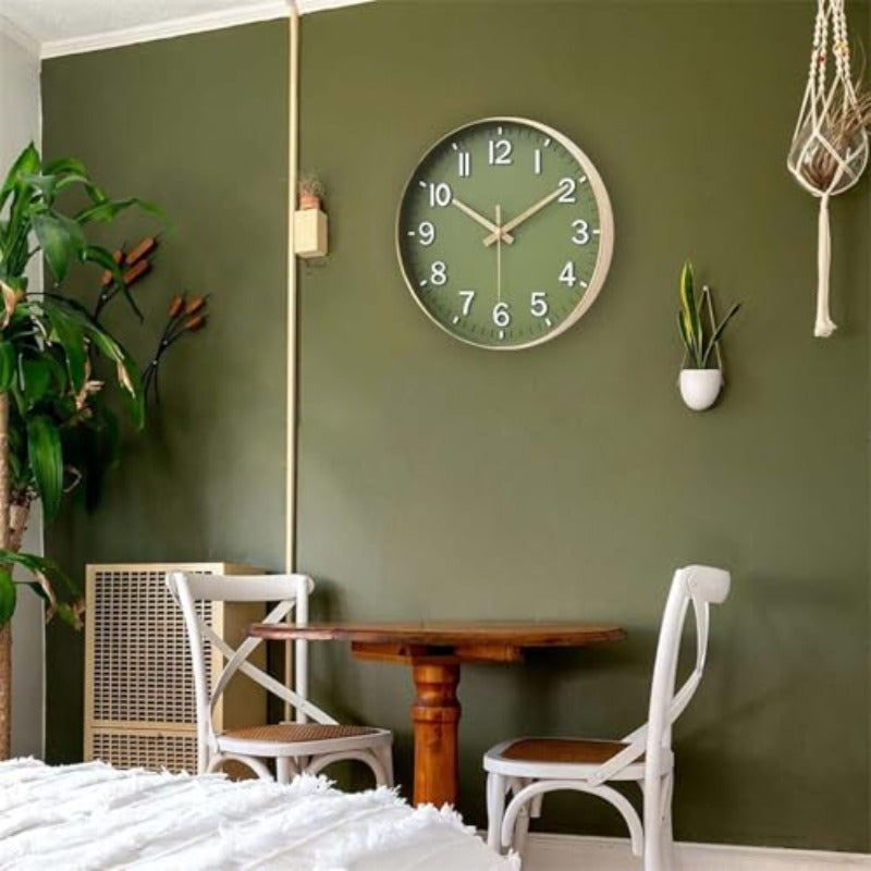 12-Inch Wall Clock Silent Non Ticking Modern Wall Clocks Battery Operated for Living Room Bedroom Kitchen Office Classroom Decor - Image 4