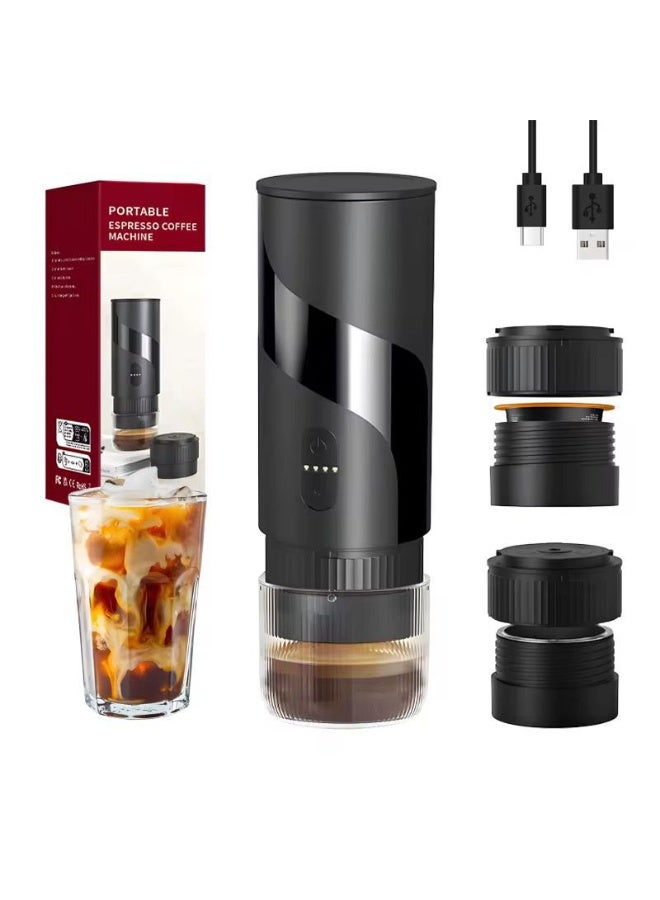 BUYCO Portable Electric Espresso Maker 2-in-1 for Capsule & Ground Coffee – Rechargeable Mini Coffee Machine for Travel, Car & Office - Image 1