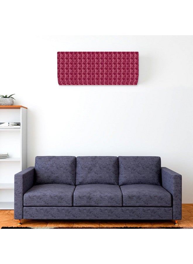 Kuber Industries Split AC Cover | PVC Check AC Cover | Outdoor Condenser AC Cover | AC Cover for Indoor & Outdoor | AC Cover for Dust Protection | 1.5 Ton Ac Cover | Pink - Image 5