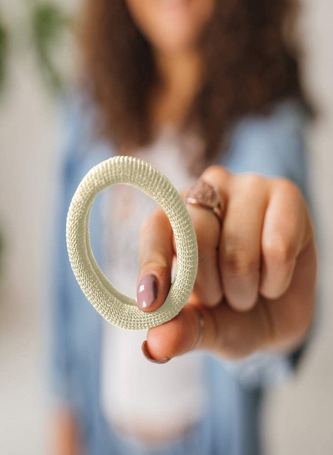 بيرلي باندز ربطات شعر كبيرة من Burlybands للشعر الكثيف والثقيل أو المجعد - ربطات شعر نسائية مانعة للانزلاق، لا تسبب تلف الشعر، بدون خياطة - أشقر، 3 قطع - Image 4