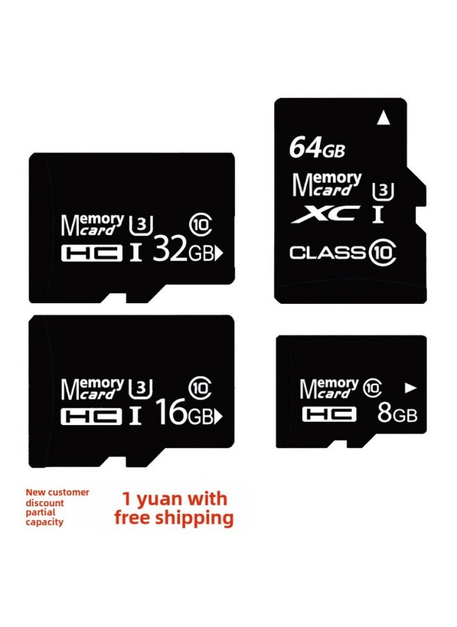 Generic - Memory Card 4GB Monitoring 8GTF Card Recorder 16G Memory Card 32G Camera 64G Memory Card 128G Game Machine-Capacity:8gb-c10 Fixed Version - Image 1