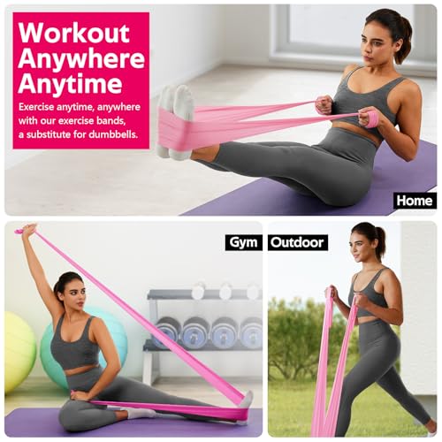 WALITO Resistance Bands for Working Out, Exercise Bands for Women and Men, Workout Bands for Yoga, Physical Therapy, Stretch, Recovery, Pilates, Rehab, Strength Training and Home Gym - Image 5