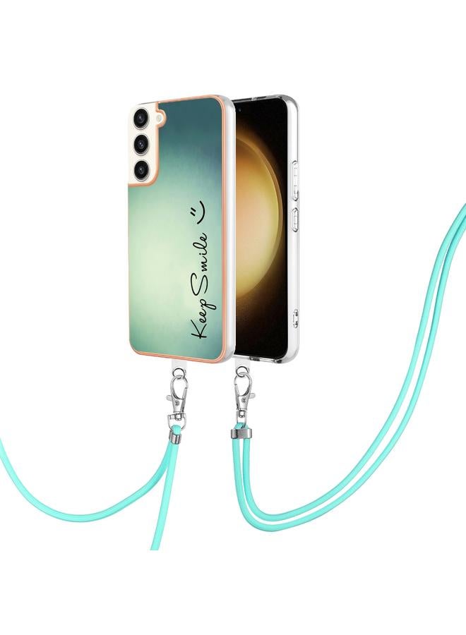 اس-توب جراب لهاتف Samsung Galaxy S22+ 5G مطلي بالكهرباء IMD مزدوج الجوانب مع حبل - Image 1