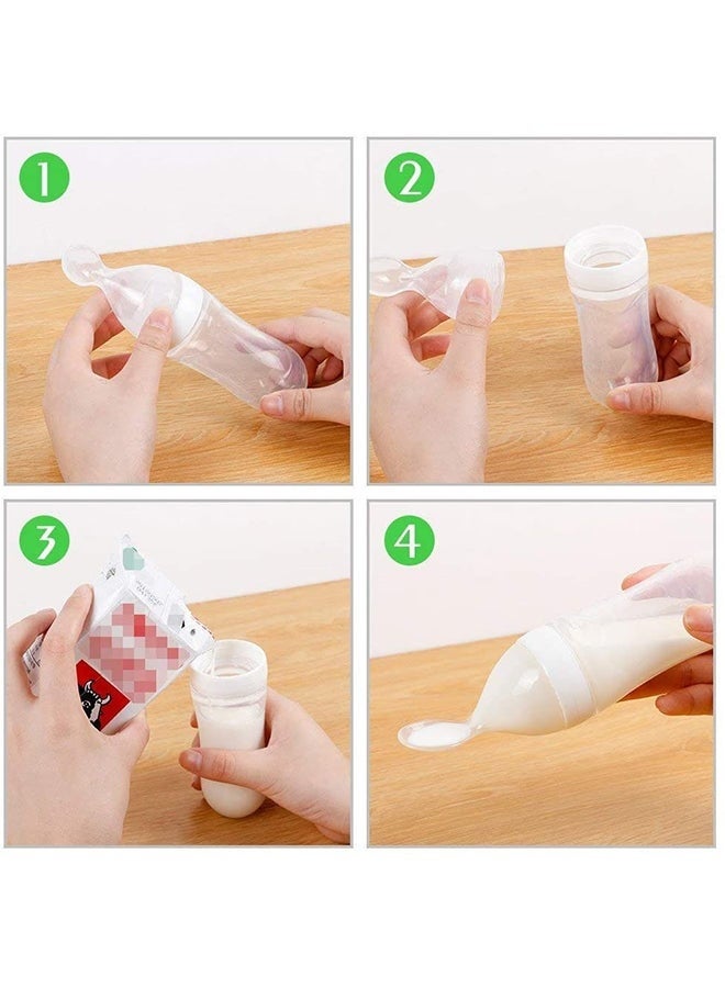 Silicone Baby Feeding Spoon Bottle - Image 2