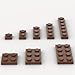 YUJHITP Classic Building Plate Assortment Pack 100Pcs Brown Bulk Plates with 8 Size Building Plate Base Plate Compatible with Lego Parts and Pieces Building Bricks for Most BrandsColorBrown - Image 2