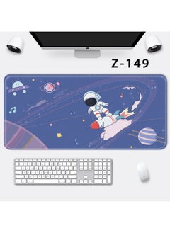 Advertising Mouse Pad Oversized Thick Lock Edge Computer Desk Mat Design Small Cute Cartoon Original-Color:240*200*3mm-Pattern:Z-149 Interstellar Surfing