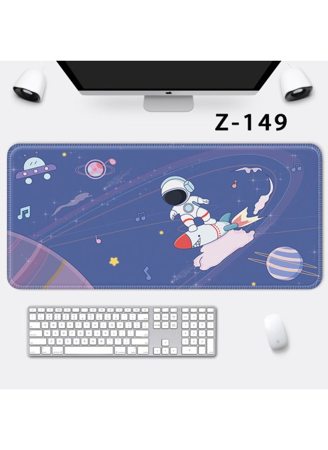 Generic - Advertising Mouse Pad Oversized Thick Lock Edge Computer Desk Mat Design Small Cute Cartoon Original-Color:240*200*3mm-Pattern:Z-149 Interstellar Surfing - Image 1