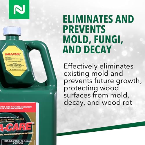 Nisus Bora-Care with Mold-Care Moldicide Concentrate, Wood Protection Against Mold, Termites, and Decay, Long-Lasting Residual Protection, 1 Gallon - Image 2