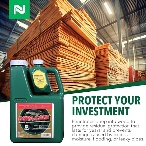 Nisus Bora-Care with Mold-Care Moldicide Concentrate, Wood Protection Against Mold, Termites, and Decay, Long-Lasting Residual Protection, 1 Gallon - Image 3