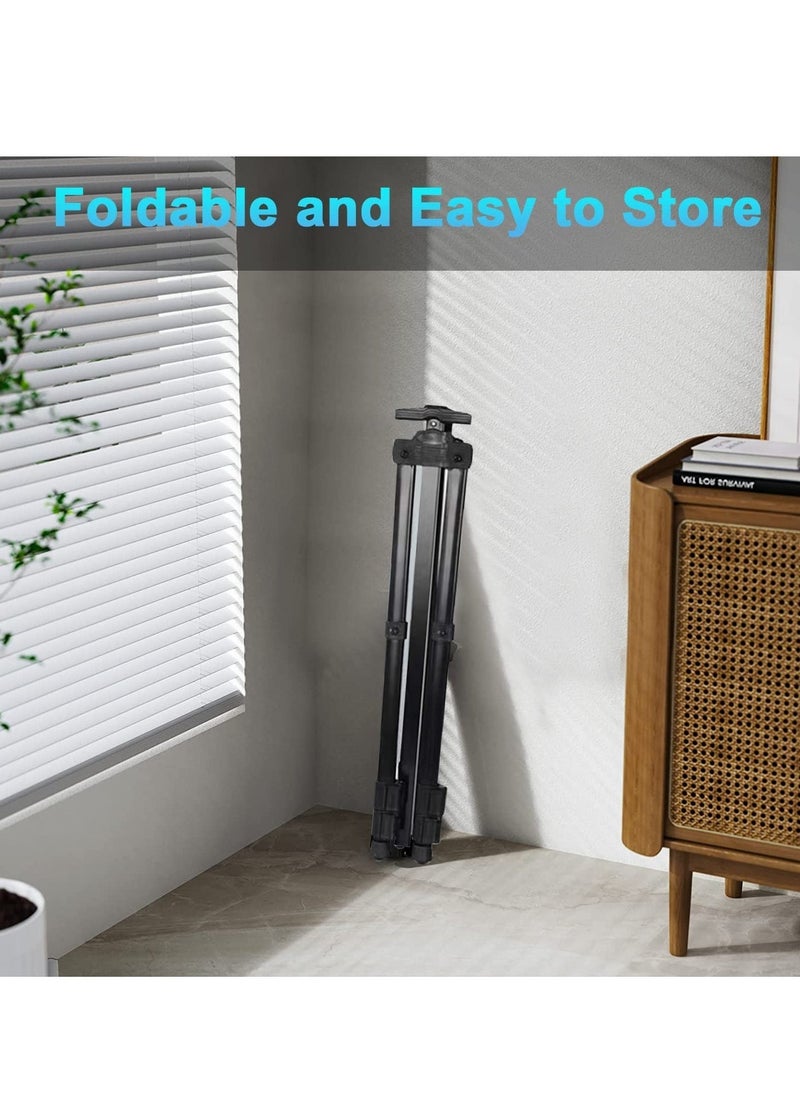 ELTRAZONE Projector Tripod Stand Universal Laptop Floor Holder Height Adjustable 53-110cm Foldable Projector Telescopic Support with 360 Rotating Enlarged Tray for Office Home Stage Studio Outdoor - Image 3