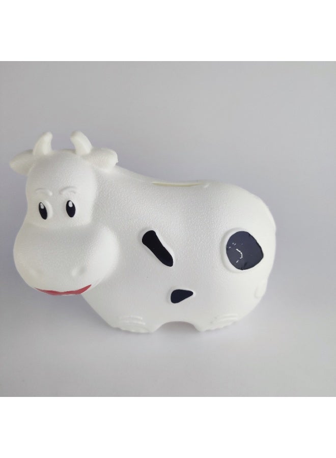 Strong Unbreakable Plastic Money Saving Bank – Cow Shape - Image 1