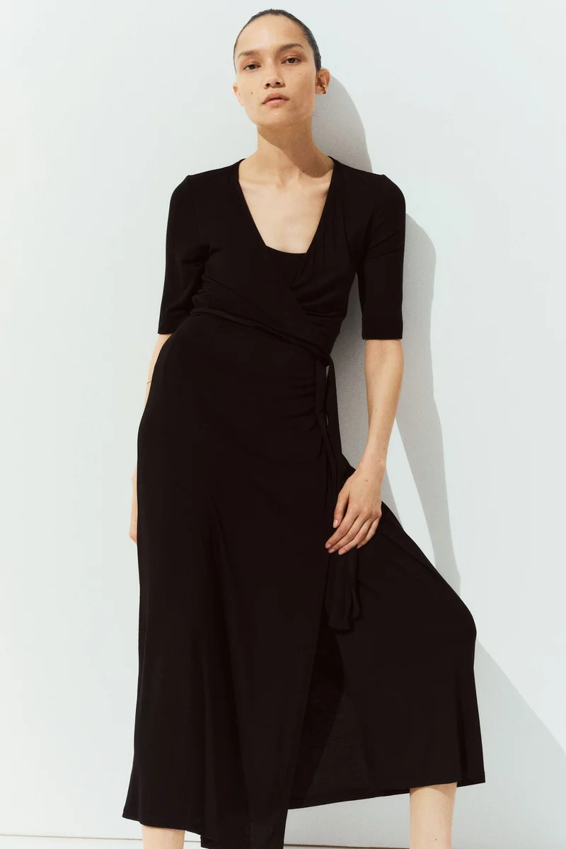 H&M MAMA Nursing wrap dress