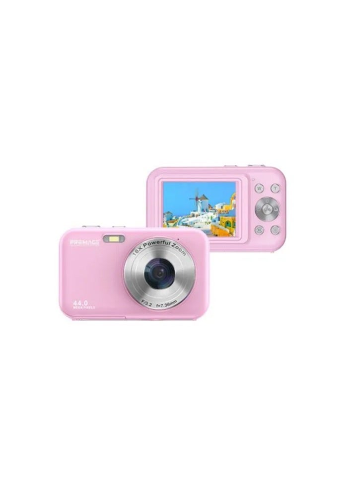 PROMAGE PROMAGE PC95 Digital Camera 44MP (Interpolated) – Pink, 1080p Video, 2.4″ IPS Screen, 16X Digital Zoom, USB Type-C Rechargeable 