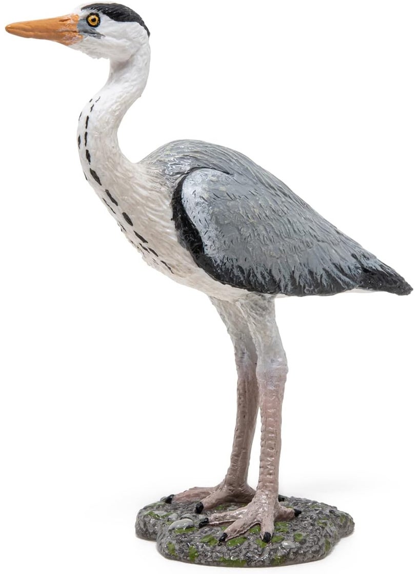 Papo Papo HandPainted  Figurine Wild Animal Kingdom Grey Heron 50274 Collectible  for Children  Suitable for Boys and Girls from 3 Years Old  - Image 5