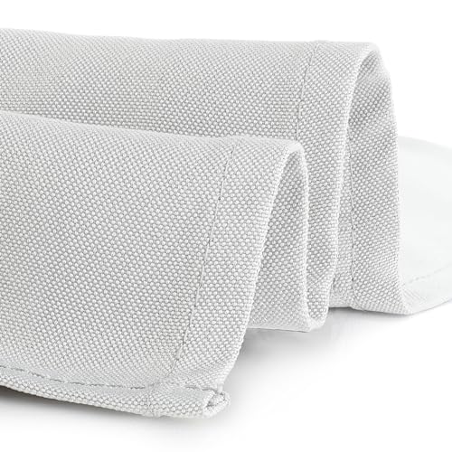 Gee Di Moda Rectangle Tablecloth - 60 x 126 Inch White Table Cloth for 8 Foot Rectangle Table - Heavy Duty Washable Fabric - for 8 Ft Buffet Table, Holiday Party, Dinner, Wedding & Baby Shower - Image 4