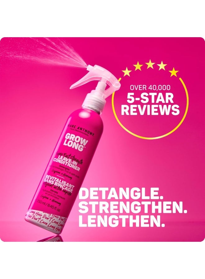 MARC ANTHONY Grow Long Super Fast Strength Leave in Conditioner Caffeine Ginseng 8.4 fl oz 250 ml - Image 5