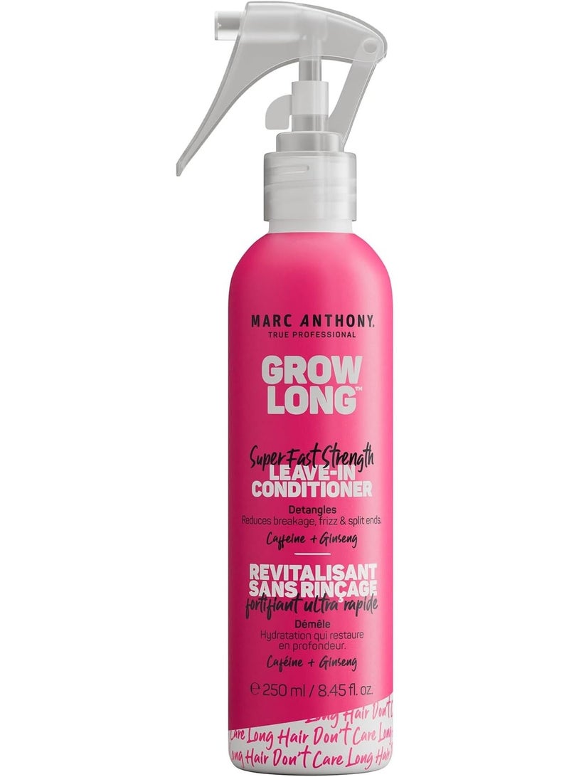 MARC ANTHONY Grow Long Super Fast Strength Leave in Conditioner Caffeine Ginseng 8.4 fl oz 250 ml - Image 1