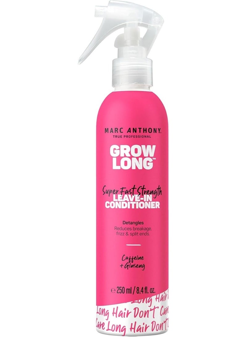 MARC ANTHONY Grow Long Super Fast Strength Leave in Conditioner Caffeine Ginseng 8.4 fl oz 250 ml - Image 2